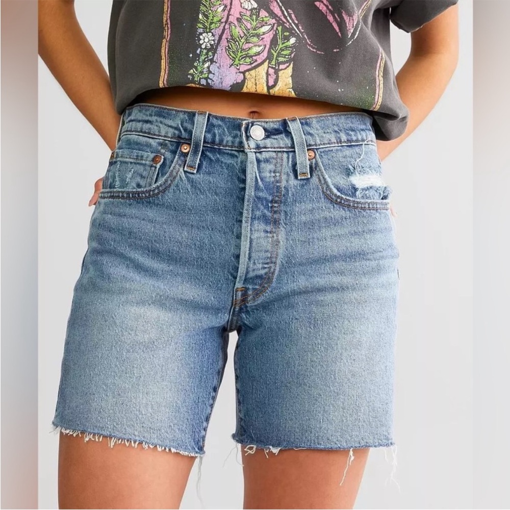 Levi's Blue Jean Shorts for Women